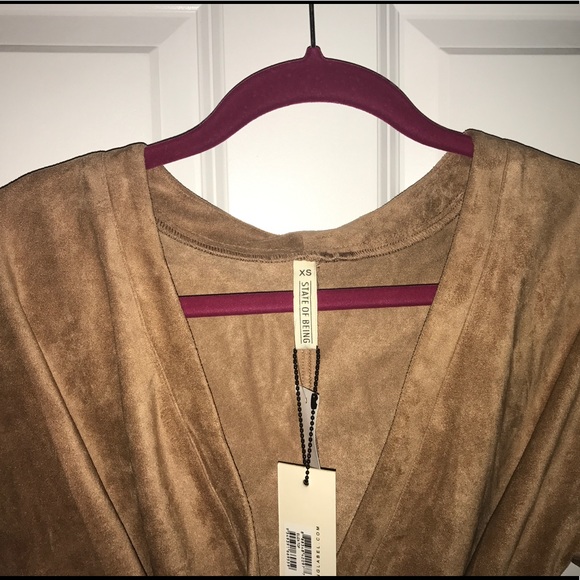 State of Being Suede Wrap Jacket - Picture 2 of 4
